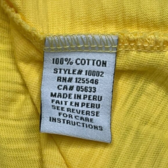 Escape Habitat Clothes Women’s Size S Cotton Yellow Oversized Tank Top Workout - Picture 8 of 9